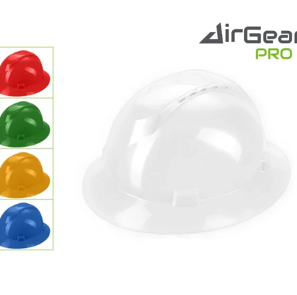 AIRGEARPRO FULL BRIM VENTED SAFETY HELMET , W-003FV