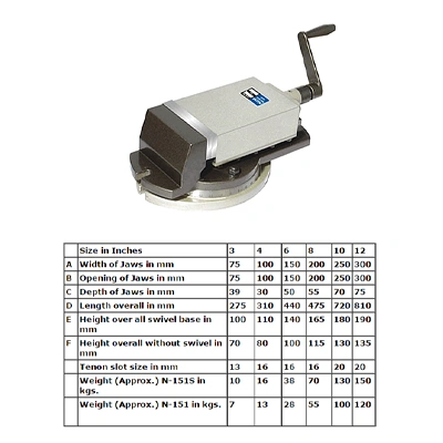 Precision Milling Machine Vice N-151