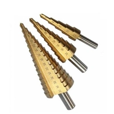 HSS TIN COATED STEP DRILL BITS