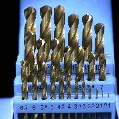 Titanium Coated Twist Drill Bits Set